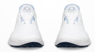 Ecco Biom H5 BOA chaussures de golf homme, blanc/bleu poussiéreux