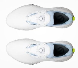 Ecco Biom H5 BOA chaussures de golf homme, blanc/bleu poussiéreux