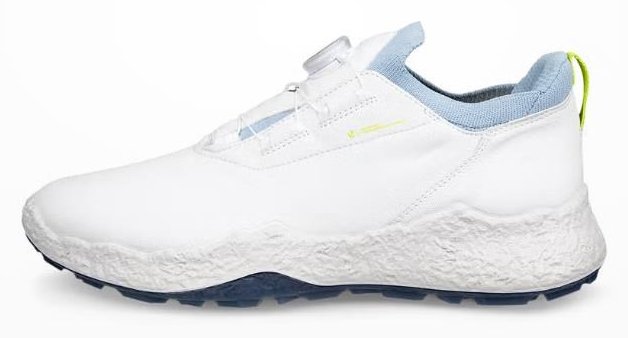 Ecco Biom H5 BOA chaussures de golf homme, blanc/bleu poussiéreux