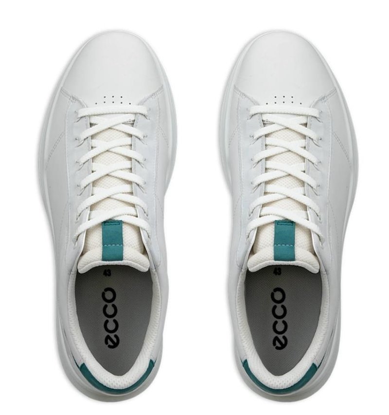 Ecco Street Vibe chaussures de golf homme, blanc/baygreen