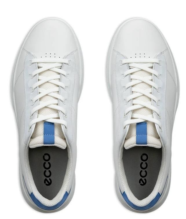 Ecco Street Vibe chaussures de golf homme, blanc/bleu fédéral