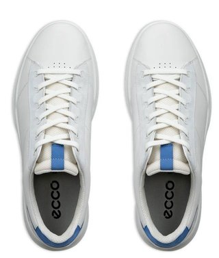 Ecco Street Vibe chaussures de golf homme, blanc/bleu fédéral