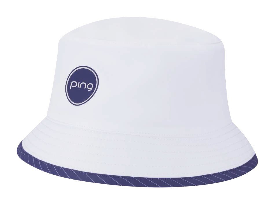 PING G Le4 chapeau bob réversible pour femme, blanc/prune