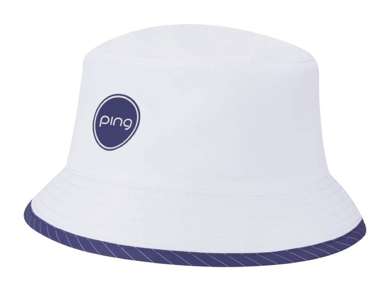 PING G Le4 chapeau bob réversible pour femme, blanc/prune