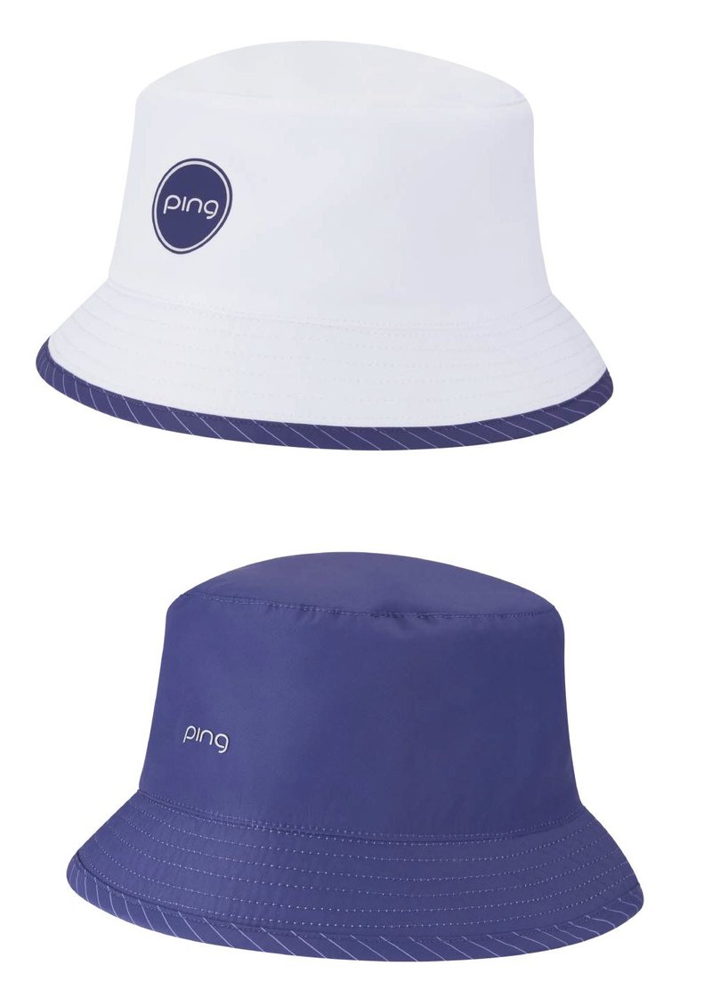 PING G Le4 chapeau bob réversible pour femme, blanc/prune