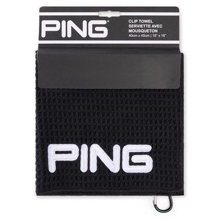 PING Golf Ping Clip serviette de golf, noir
