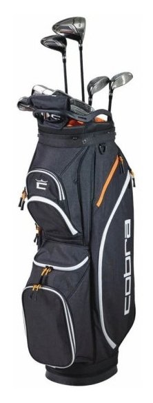 Cobra Fly-XL 2 Black Gold halfset de golf homme 2025, graphite + sac trépied