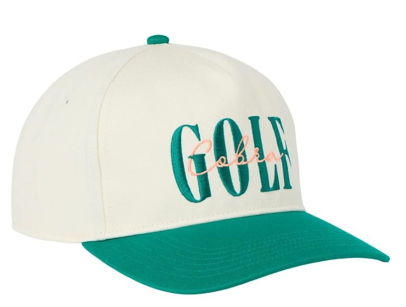 Cobra Pines casquette unisex, alpine snow/wild green