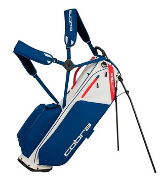 Cobra Ultralight 2 stand bag, sugared almond/estate blue/pop red