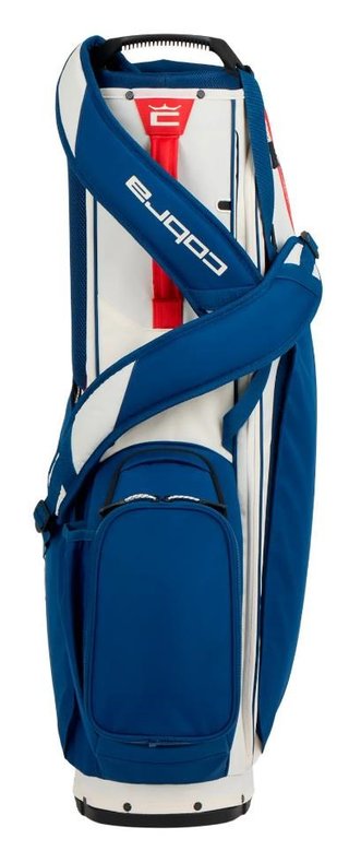 Cobra Ultralight 2 stand bag, sugared almond/estate blue/pop red