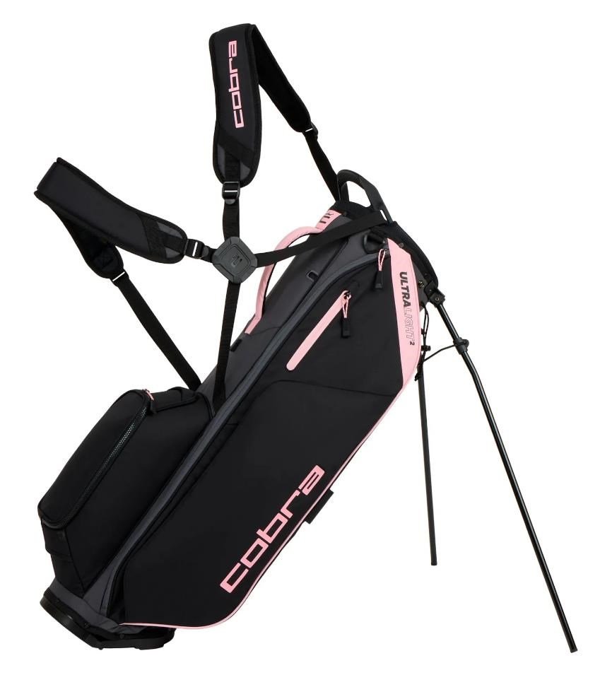 Cobra Ultralight 2 stand bag, black/rose gold