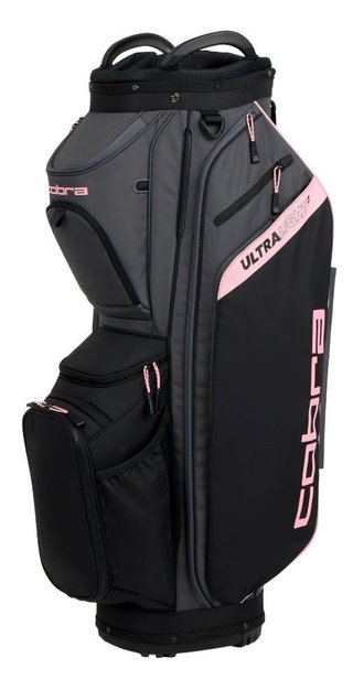 Cobra Ultralight 2 cart bag, noir/or rosé