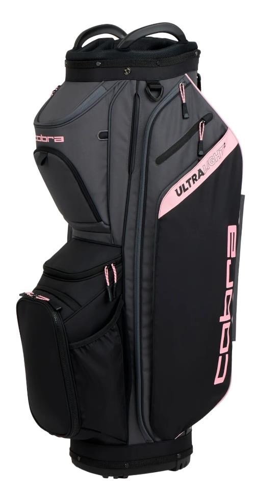 Cobra Ultralight 2 cart bag, noir/or rosé