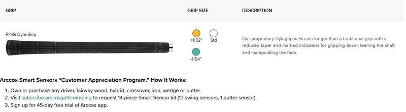 PING s259 Chrome wedge, acier