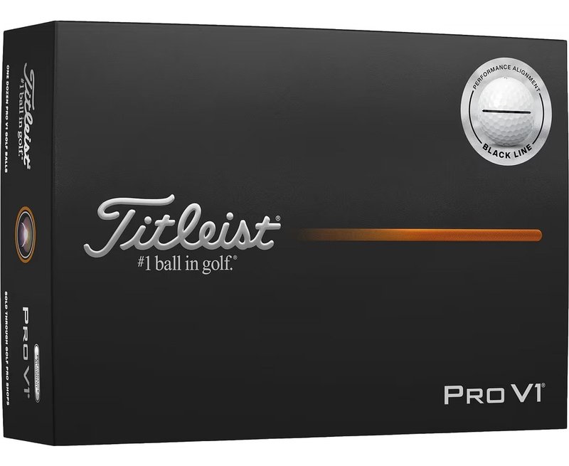 Titleist Pro V1 2025 balles de golf, Performance Alignment BLACK