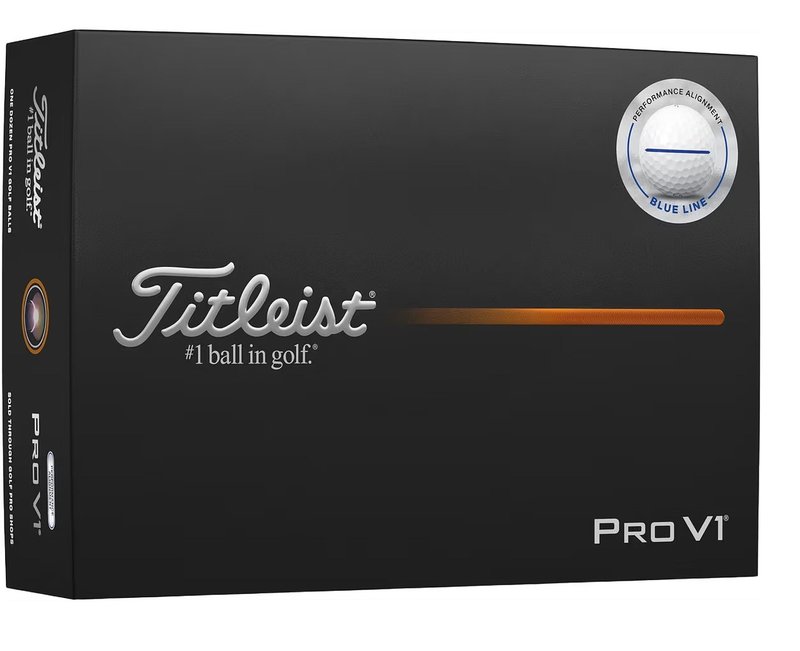 Titleist Pro V1 2025 balles de golf, Performance Alignment Blue