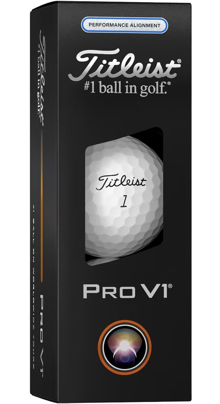 Titleist Pro V1 2025 balles de golf, Performance Alignment Blue