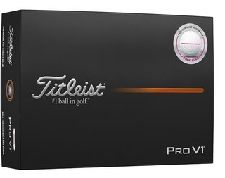Titleist Pro V1 2025 balles de golf, Performance Alignment Pink