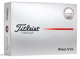 Titleist Pro V1x 2025 balles de golf, Performance Alignment RED