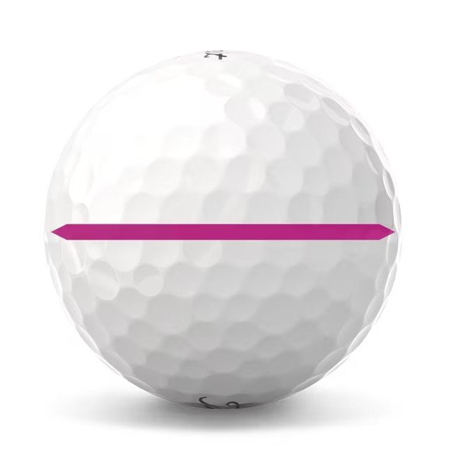 Titleist Pro V1x 2025 balles de golf, Performance Alignment Pink
