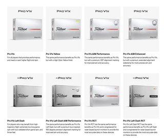 Titleist Pro V1x Left Dash AIM Enhanced balles de golf 2026