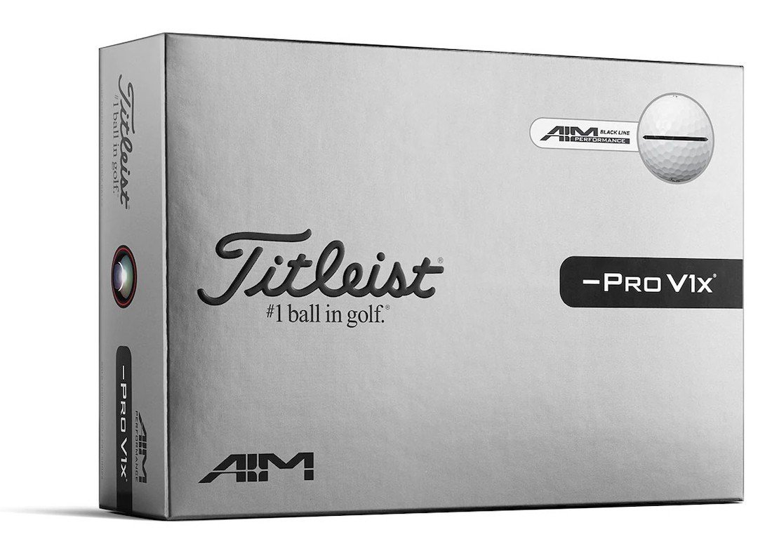 Titleist Pro V1x Left Dash Performance Alignment BLACK balles de golf