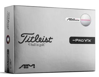Titleist Pro V1x Left Dash Performance Alignment balles de golf, roses