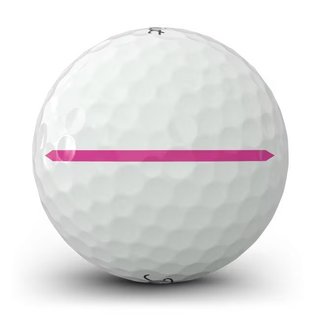 Titleist Pro V1x Left Dash Performance Alignment balles de golf, roses