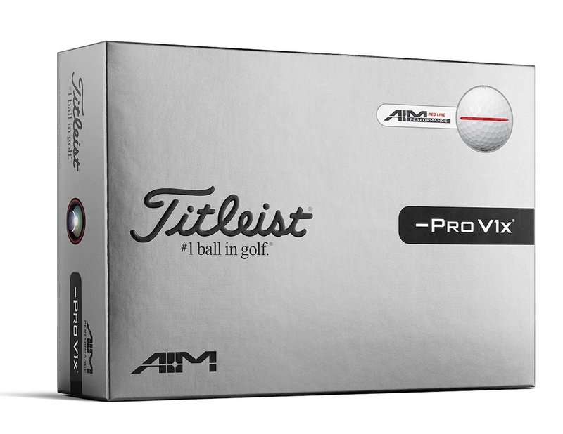 Titleist Pro V1x Left Dash Performance Alignment RED balles de golf
