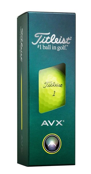 Titleist AVX balles de golf 2026, jaunes