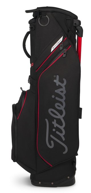 Titleist Players S4 StaDry stand bag, noir/rouge/graphite
