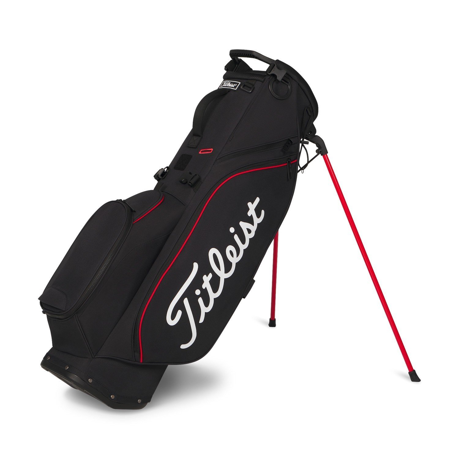 Titleist Players S4 stand bag, noir/rouge/blanc
