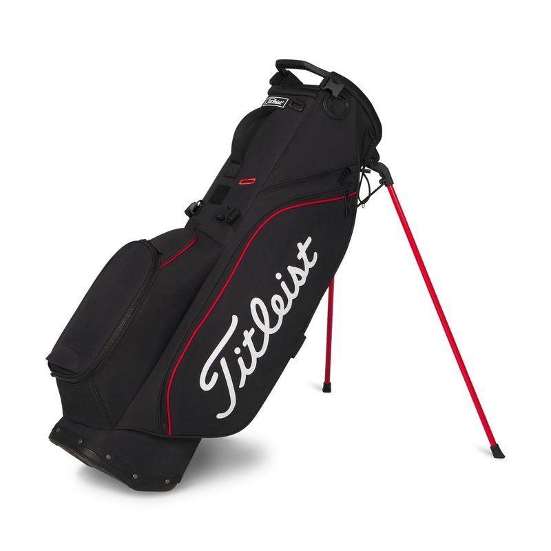 Titleist Players S4 stand bag, noir/rouge/blanc