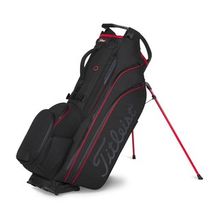 Titleist Hybrid 14 StaDry stand bag, noir/noir/rouge