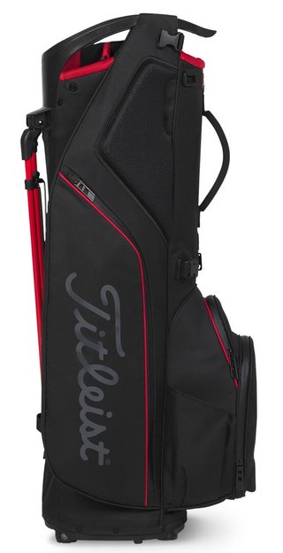 Titleist Hybrid 14 StaDry stand bag, noir/noir/rouge