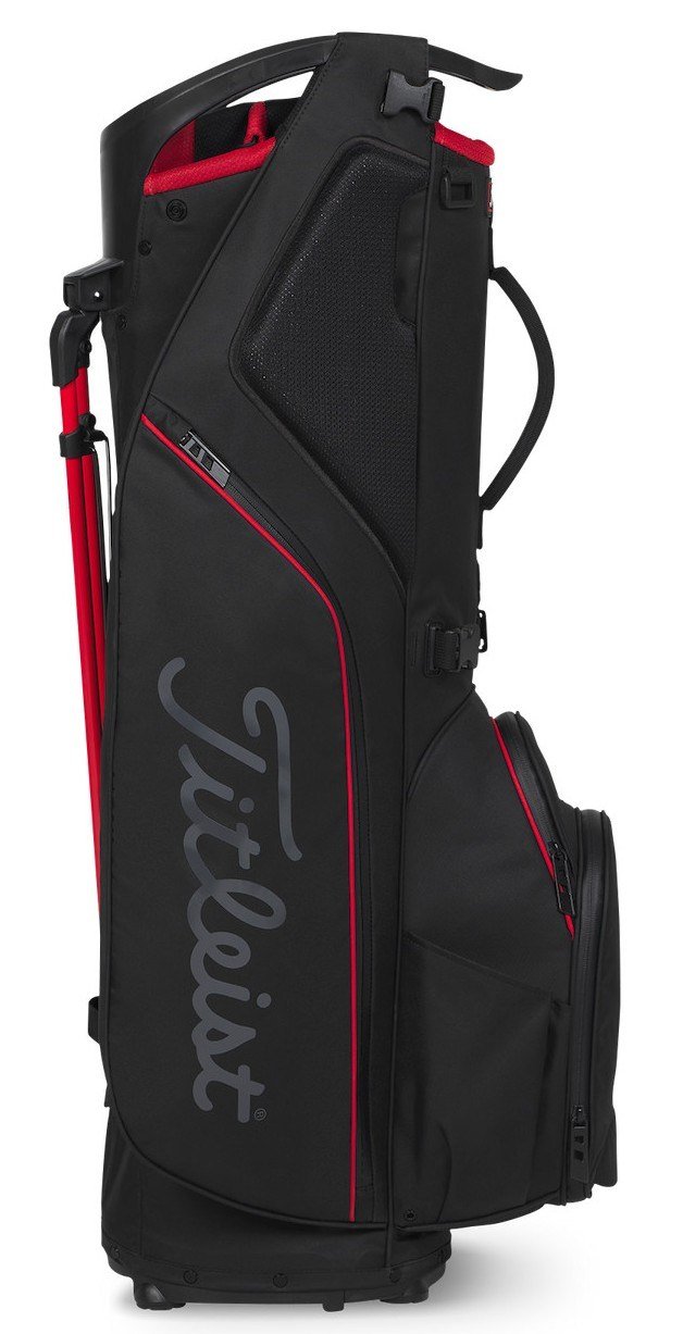 Titleist Hybrid 14 StaDry stand bag, noir/noir/rouge