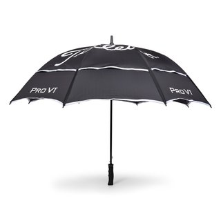 Titleist Tour Double Canopy parapluie, noir/blanc