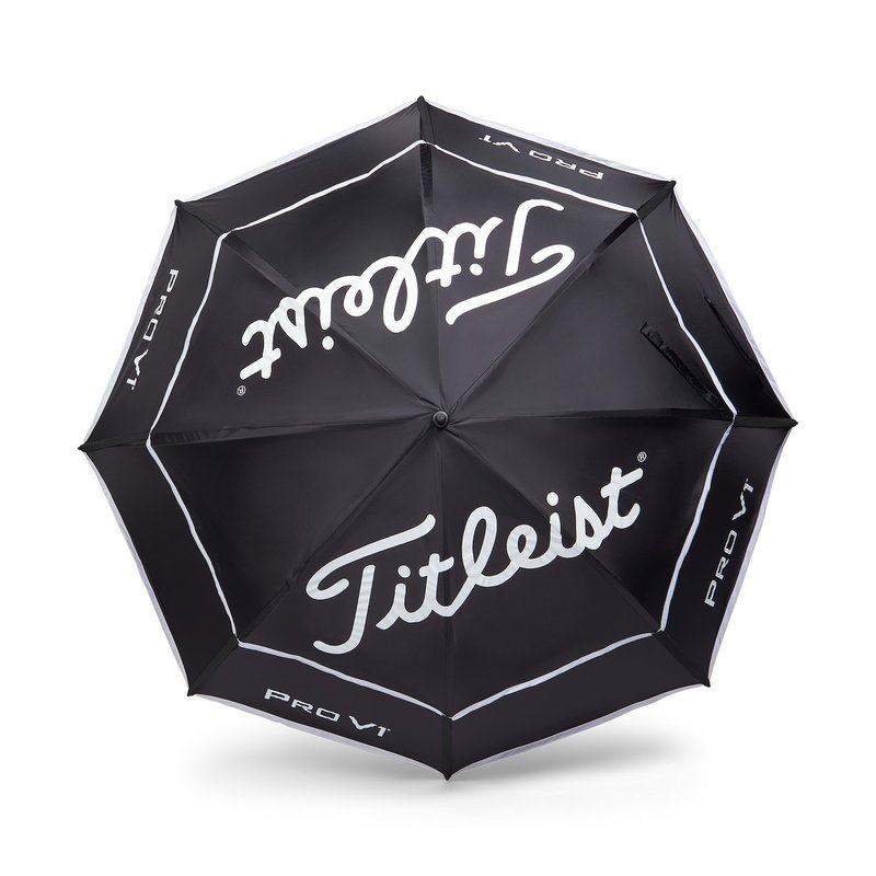 Titleist Tour Double Canopy parapluie, noir/blanc