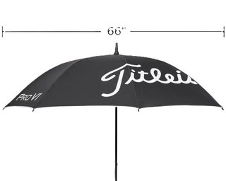 Titleist Tour Lightweight UV parapluie, noir/blanc