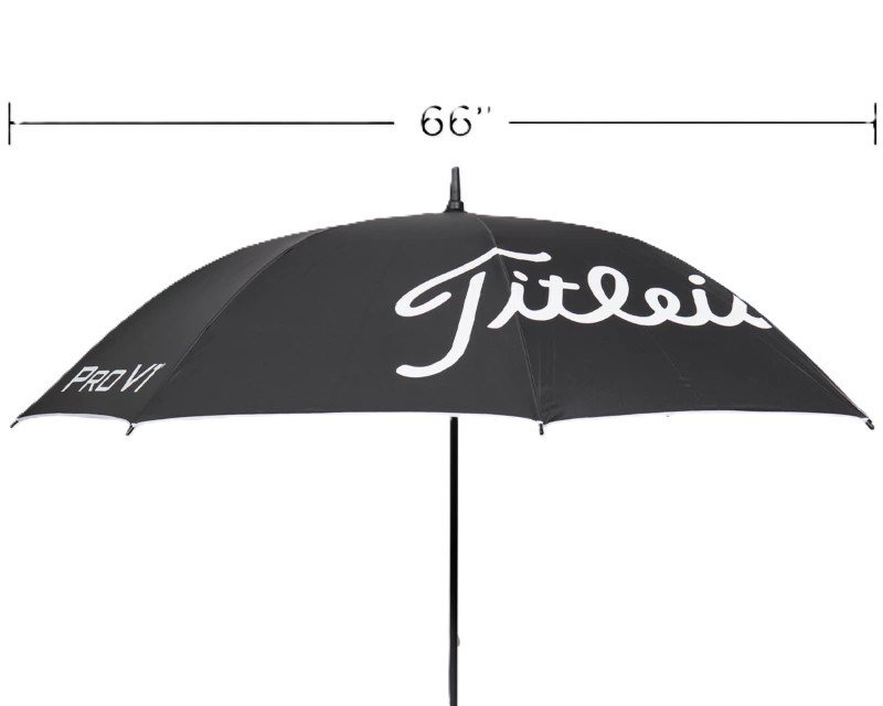Titleist Tour Lightweight UV parapluie, noir/blanc