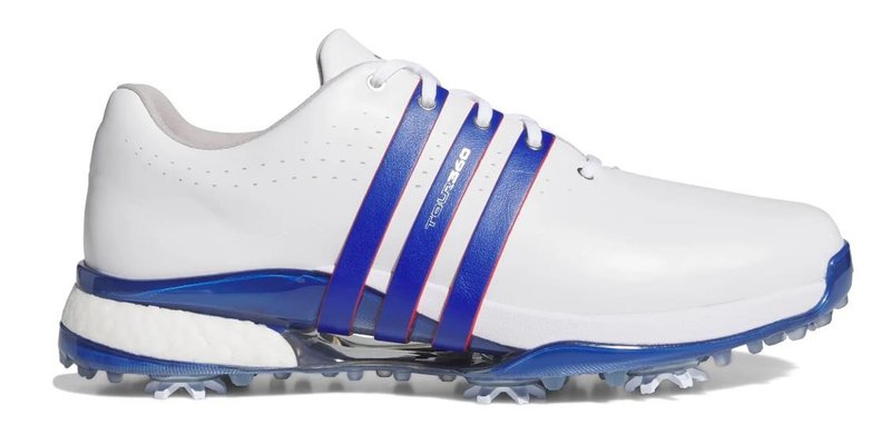 Adidas Tour360 24 chaussures de golf homme, blanc/bleu