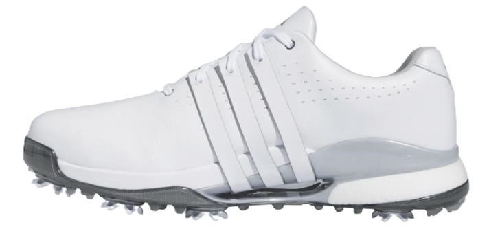 Adidas Tour360 24 Wide chaussures de golf homme, blanc/argent