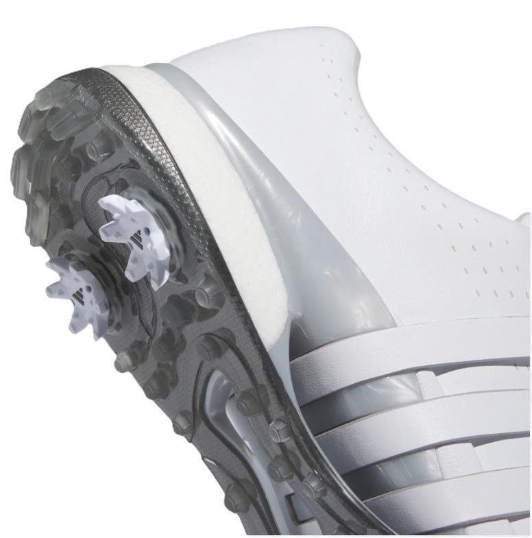 Adidas Tour360 24 Wide chaussures de golf homme, blanc/argent