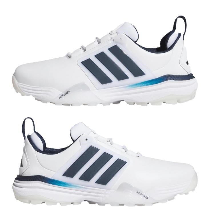 Adidas Adipower 26 Spikeless chaussures de golf homme, blanc/bleu