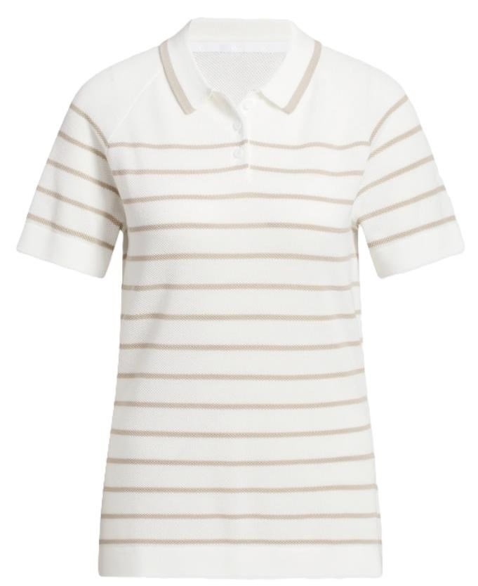 Adidas Ultimate365+ Stripe Knit polo femme, blanc