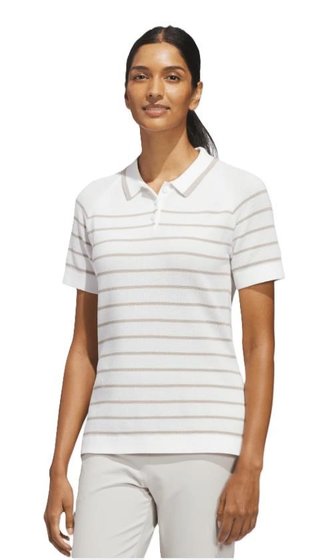 Adidas Ultimate365+ Stripe Knit polo femme, blanc