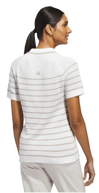 Adidas Ultimate365+ Stripe Knit polo femme, blanc