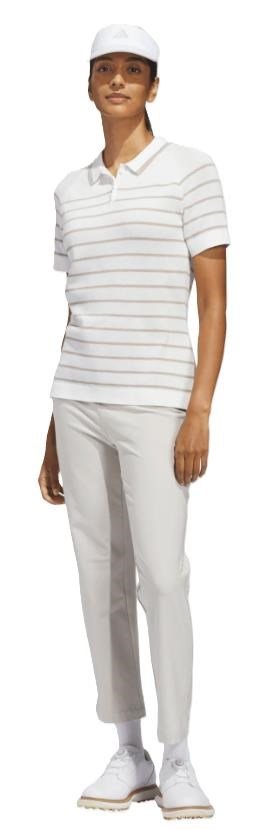 Adidas Ultimate365+ Stripe Knit polo femme, blanc