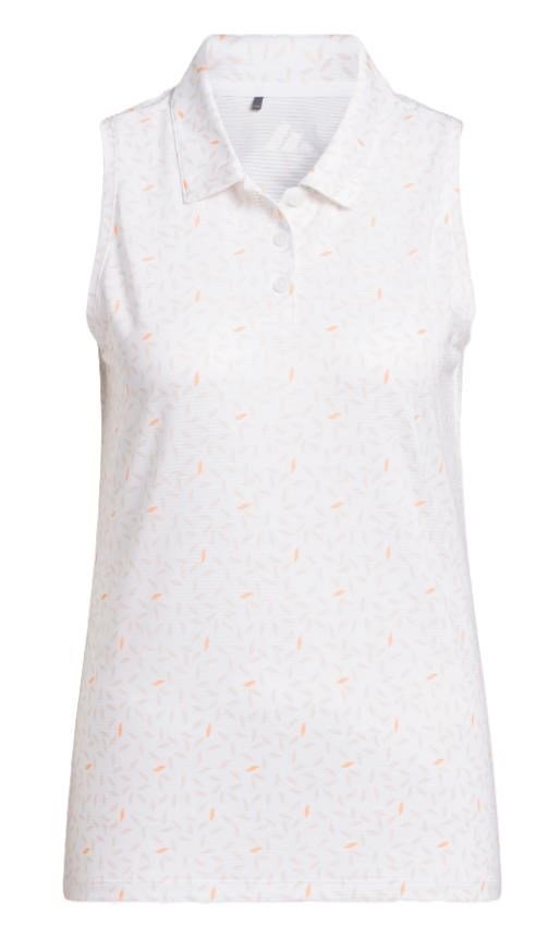 Adidas Ultimate365 All Over Print Sleeveless polo femme, blanc