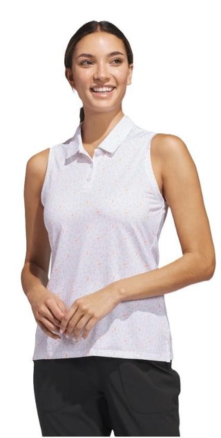 Adidas Ultimate365 All Over Print Sleeveless polo femme, blanc